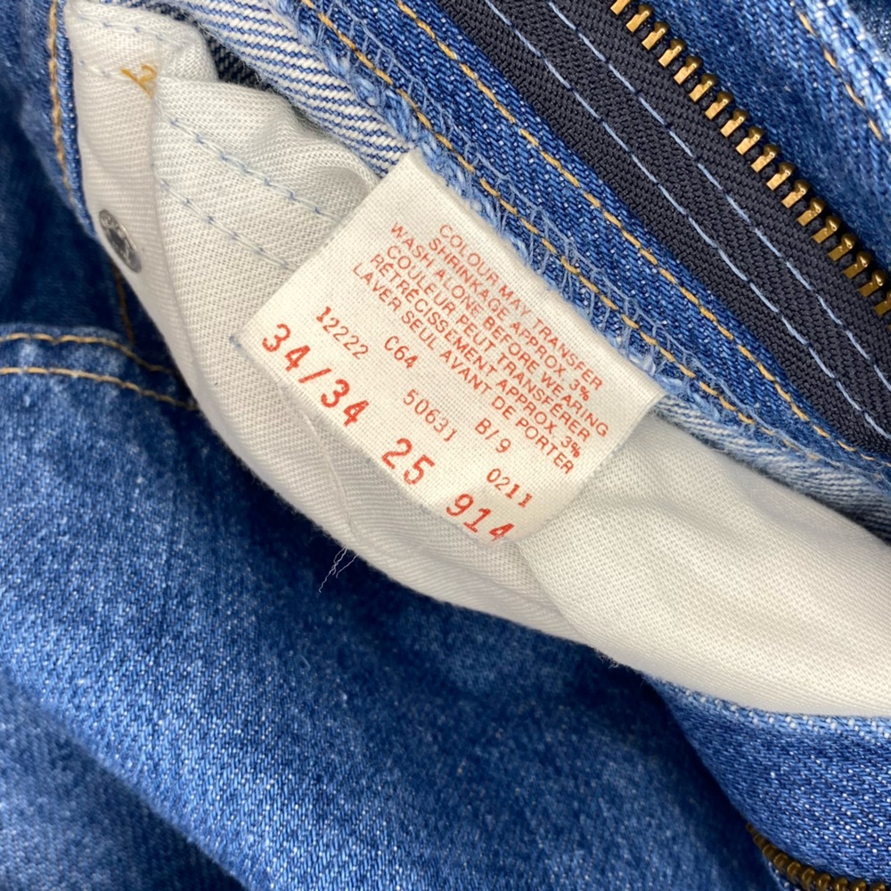 Vintage Levi’s 631 Straight Leg Yellow Tag Classic Denim Blue Jeans 31" Waist - Picture 13 of 14